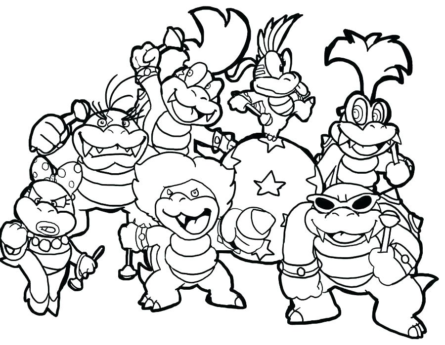 Mario Bros Characters Coloring Pages At GetColorings Free Printable Colorings Pages To