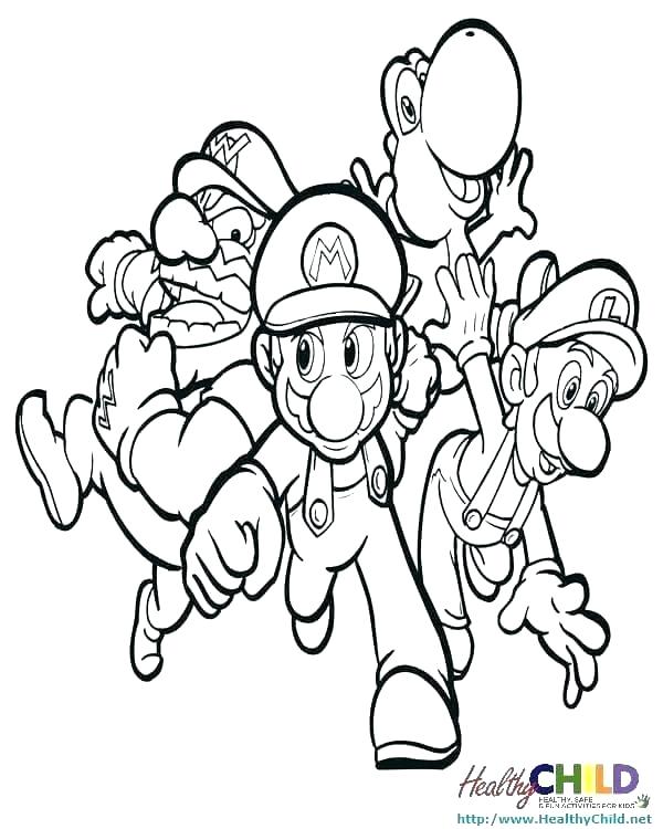 Mario Christmas Coloring Pages at GetColorings.com | Free printable