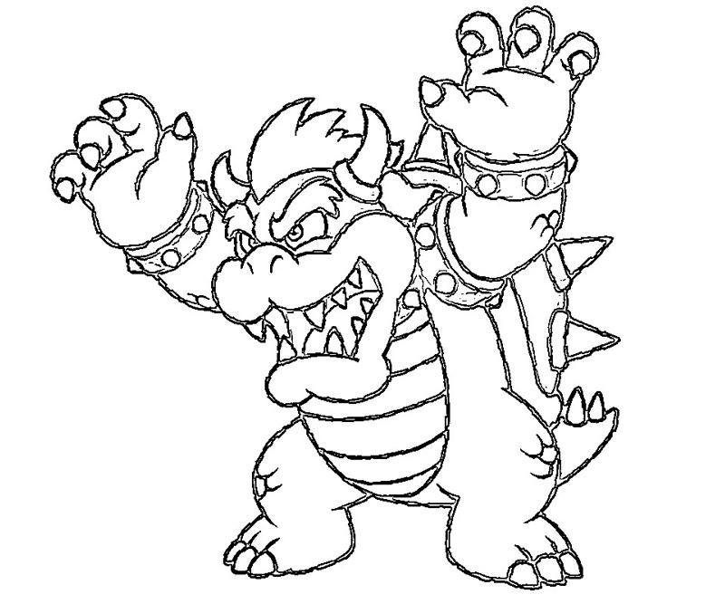 Mario Coloring Pages Bowser At Free Printable Colorings Pages To Print And Color 