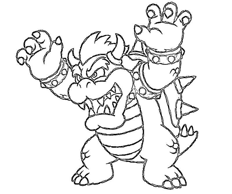 Mario Coloring Pages Bowser At GetColorings Free Printable 