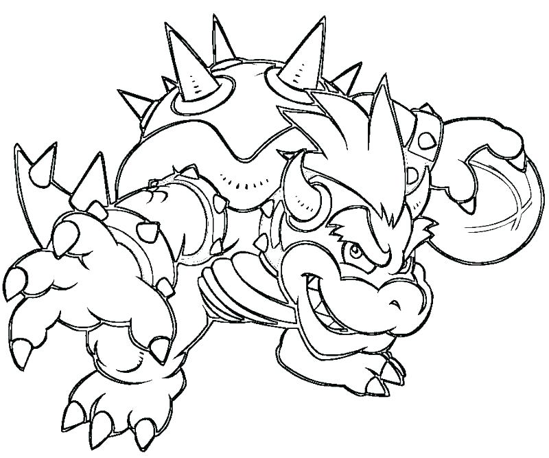 Mario Coloring Pages Bowser At GetColorings Free Printable 