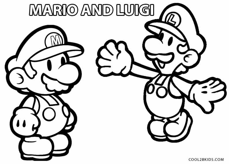 Mario Coloring Pages For Boys at GetColorings.com | Free printable