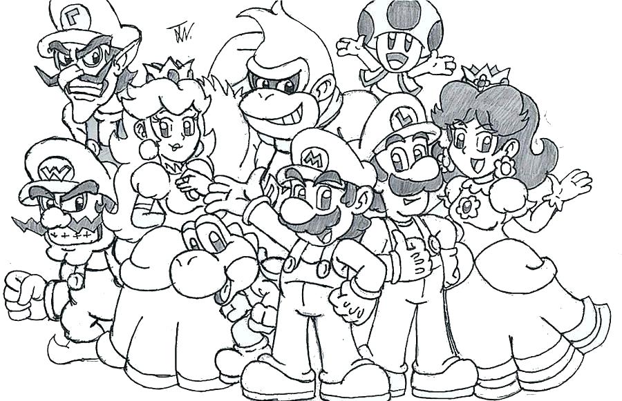 Mario Kart Coloring Pages At GetColorings Free Printable 