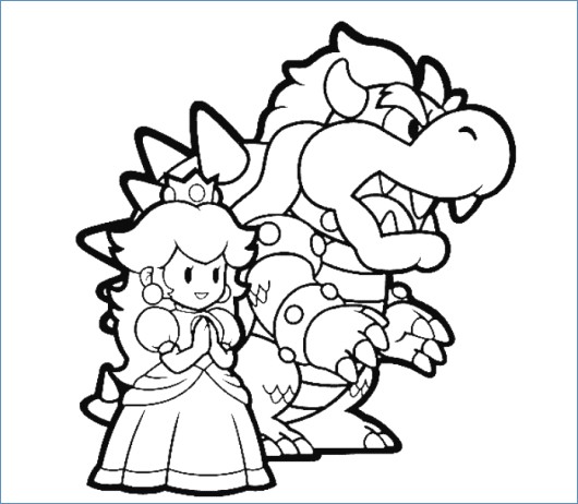 Mario Kart Peach Coloring Pages At GetColorings Free Printable 