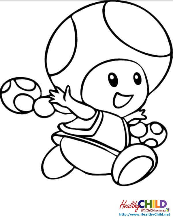 Mario Mushroom Coloring Page At GetColorings Free Printable 