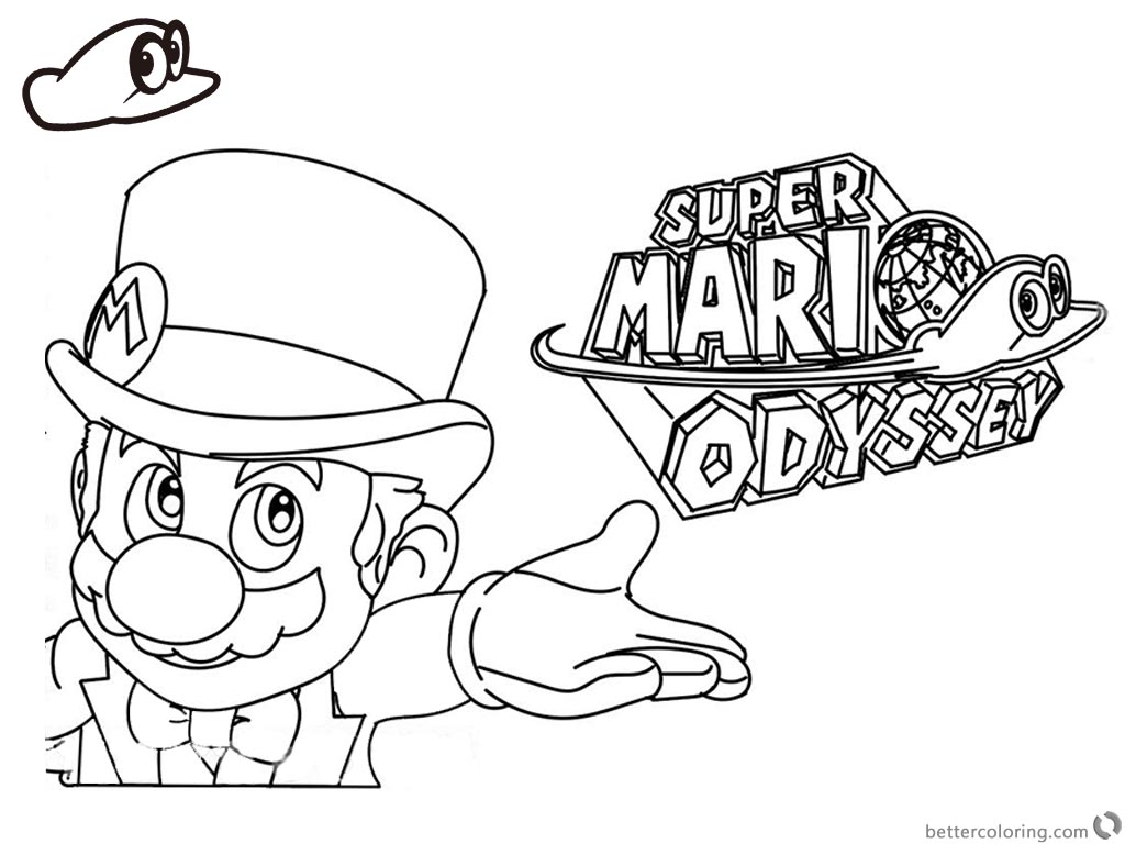 Mario Odyssey Coloring Pages At GetColorings Free Printable 