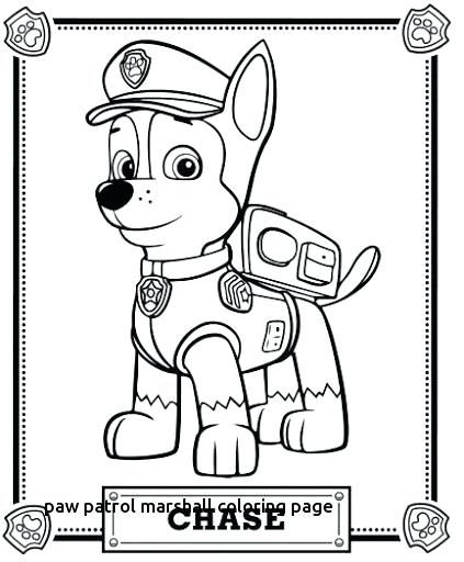 Marshall Paw Patrol Coloring Page At Getcolorings Free Printable