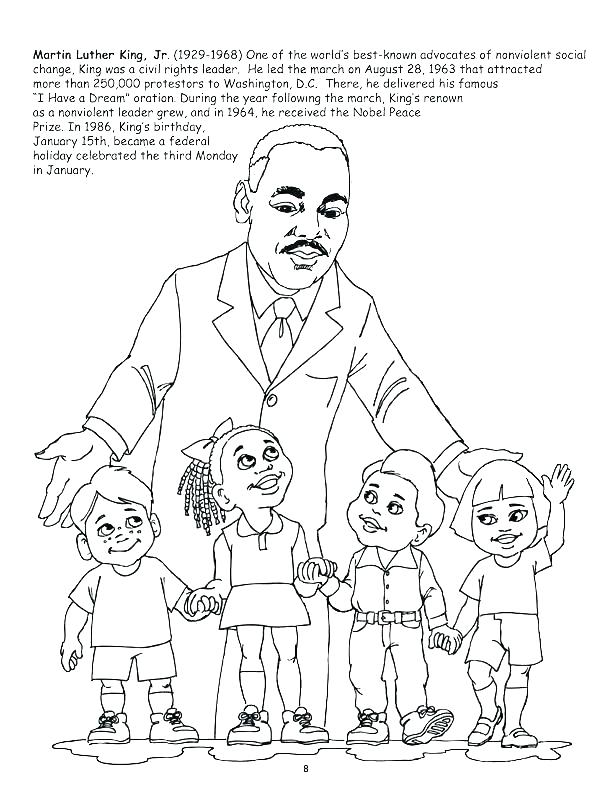 Martin Luther King Coloring Pages Printable At GetColorings Free 