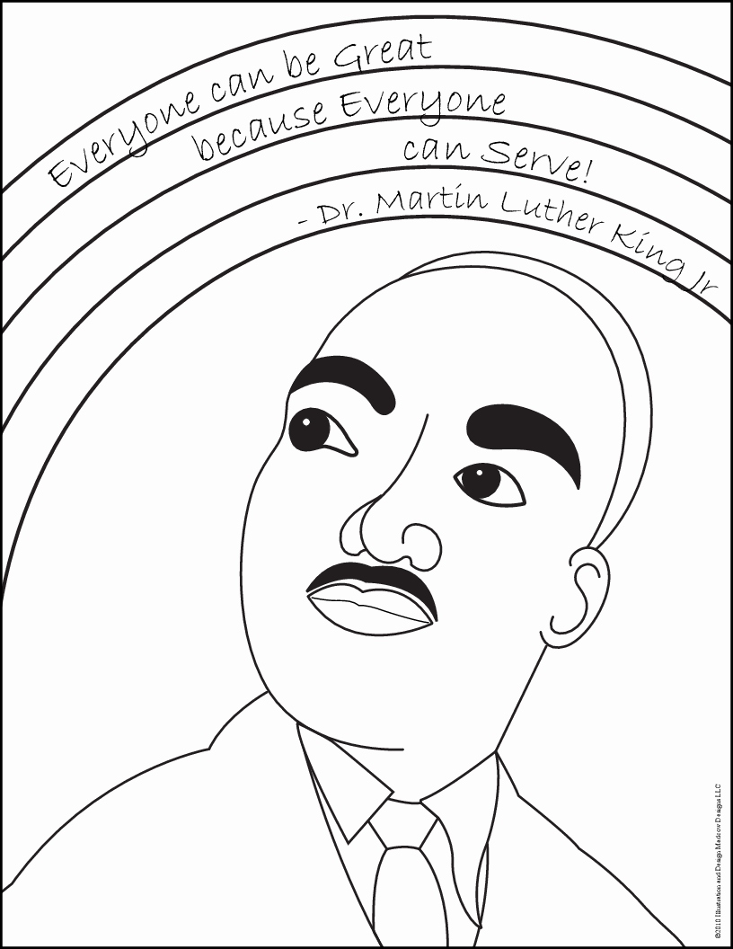 Martin Luther King Jr Coloring Page At Getcolorings.com | Free