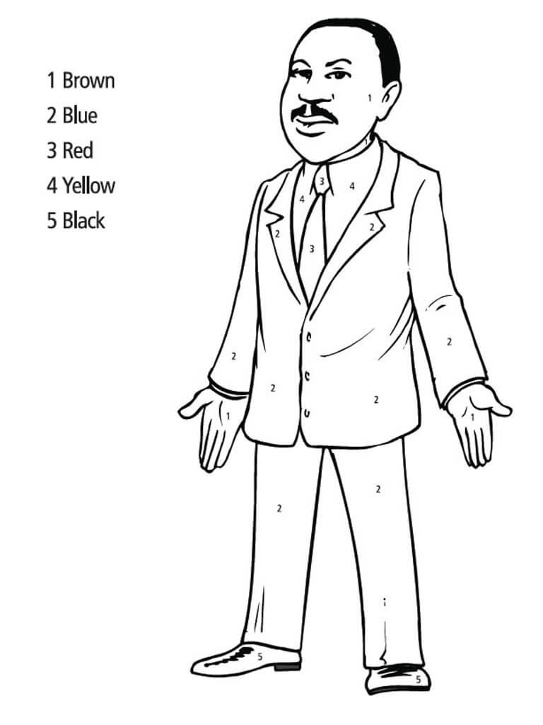 Mlk Printable Coloring Pages Printable World Holiday