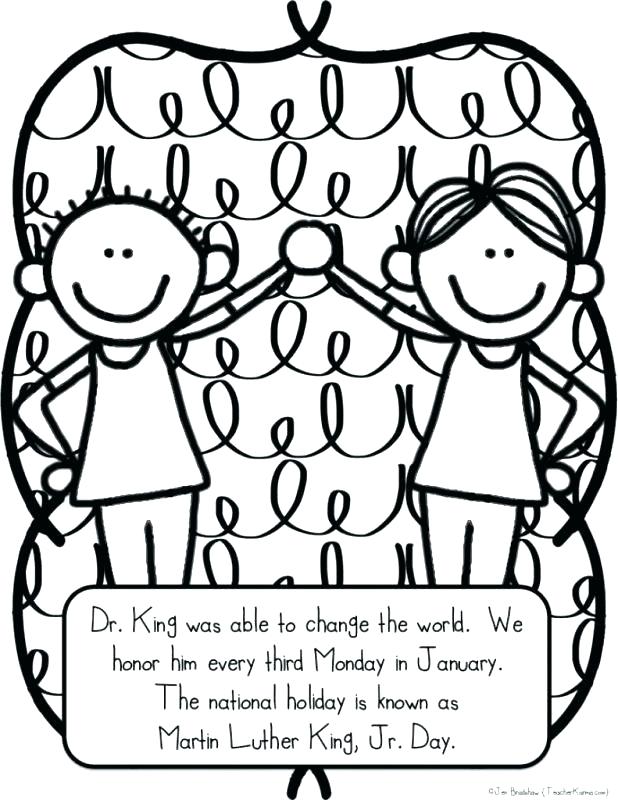 Martin Luther King Jr Day Coloring Pages At Getcolorings.com | Free
