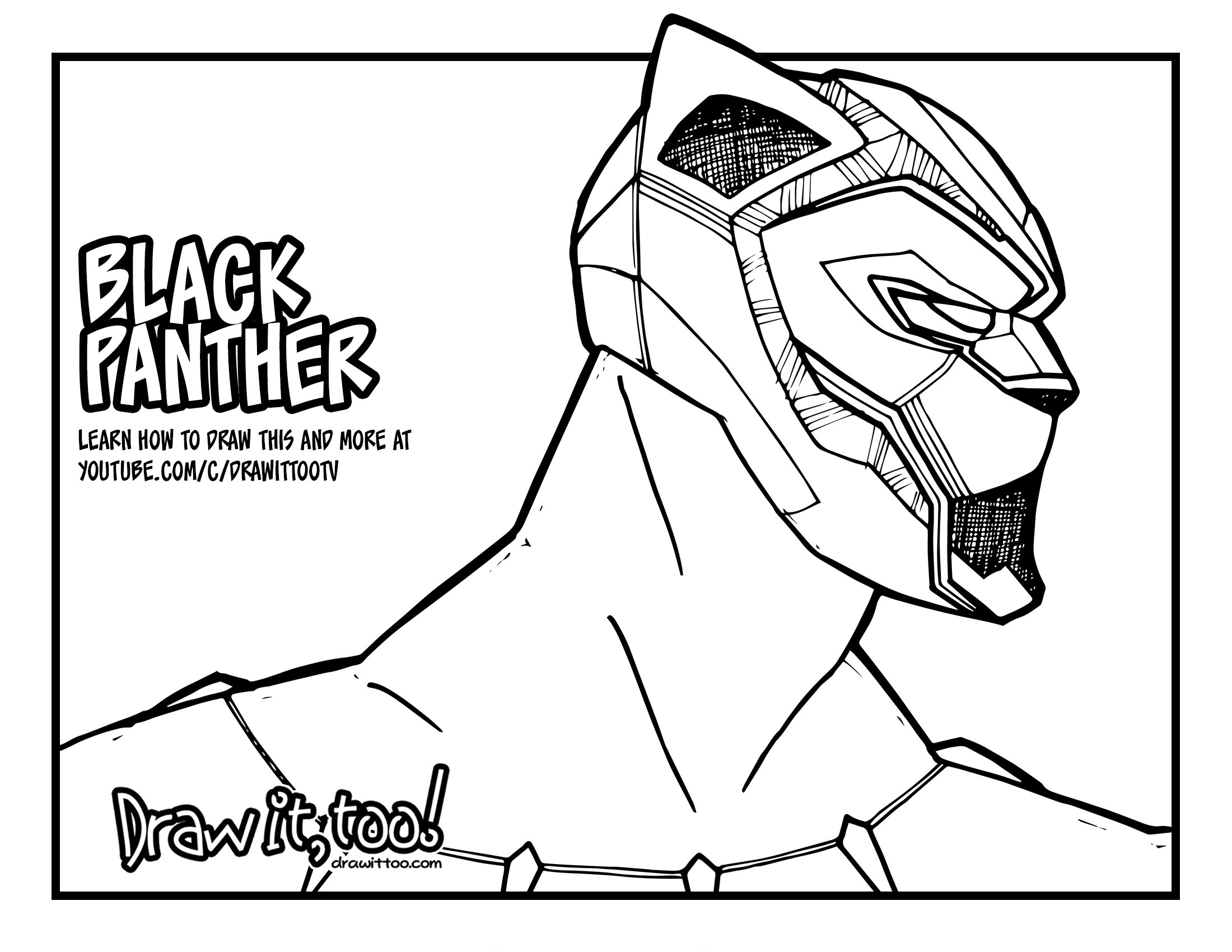 Marvel Black Panther Coloring Pages at GetColoringscom