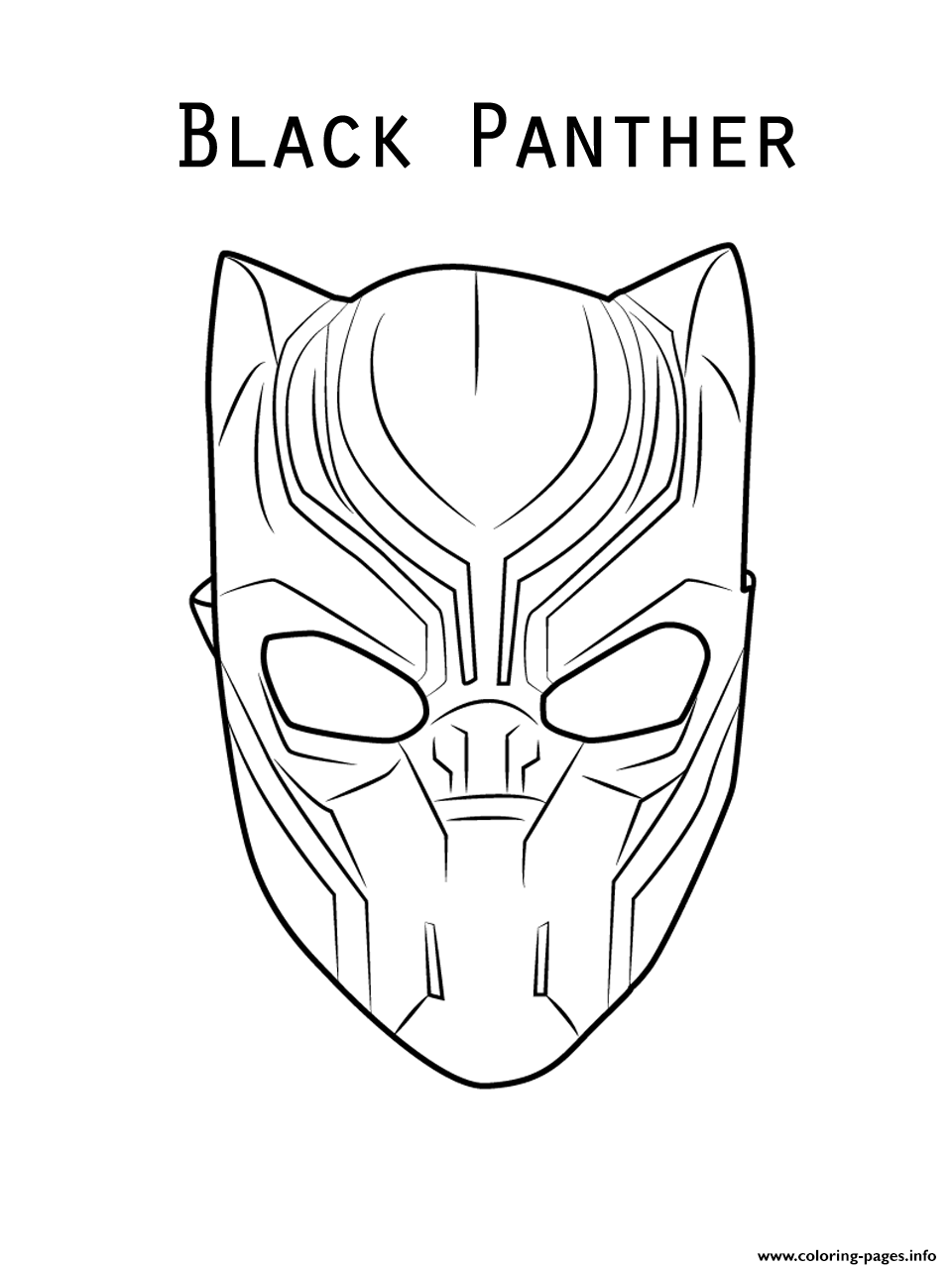 black panther animal coloring pages