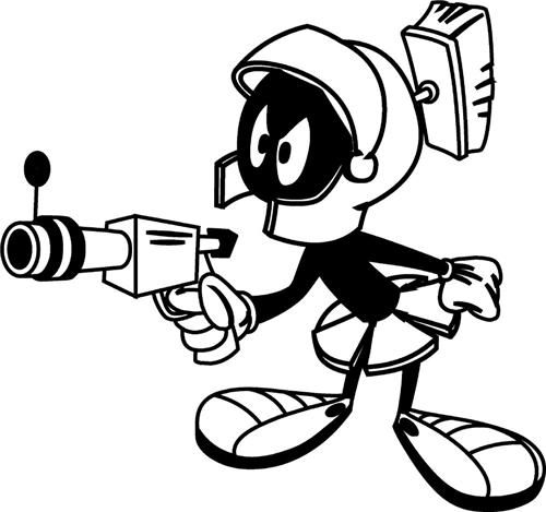 Free Printable Marvin The Martian Coloring Pages
