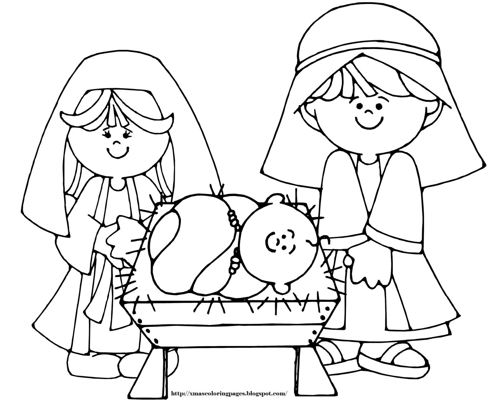 343 Animal Coloring Pages Of Mary Joseph And Baby Jesus with Animal character