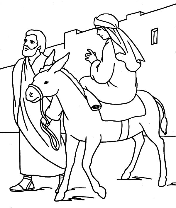 Mary And Joseph Coloring Pages At Getcolorings Free Printable