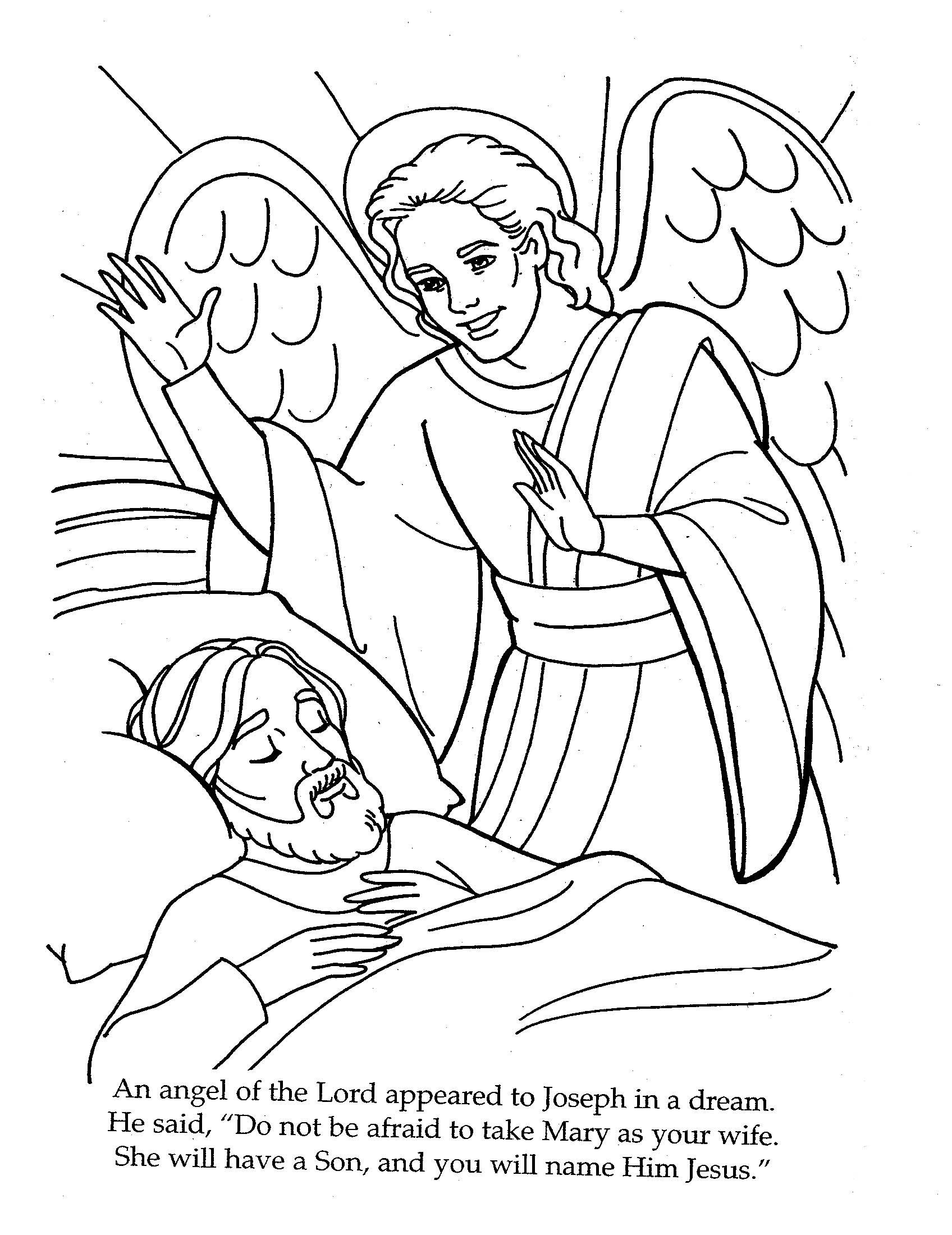Mary Joseph Jesus Coloring Pages at GetColorings.com | Free printable