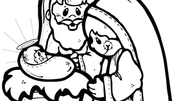 Mary Joseph Jesus Coloring Pages At GetColorings