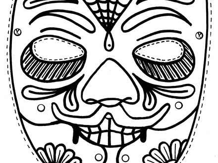 Masquerade Mask Coloring Pages at GetColorings.com | Free printable