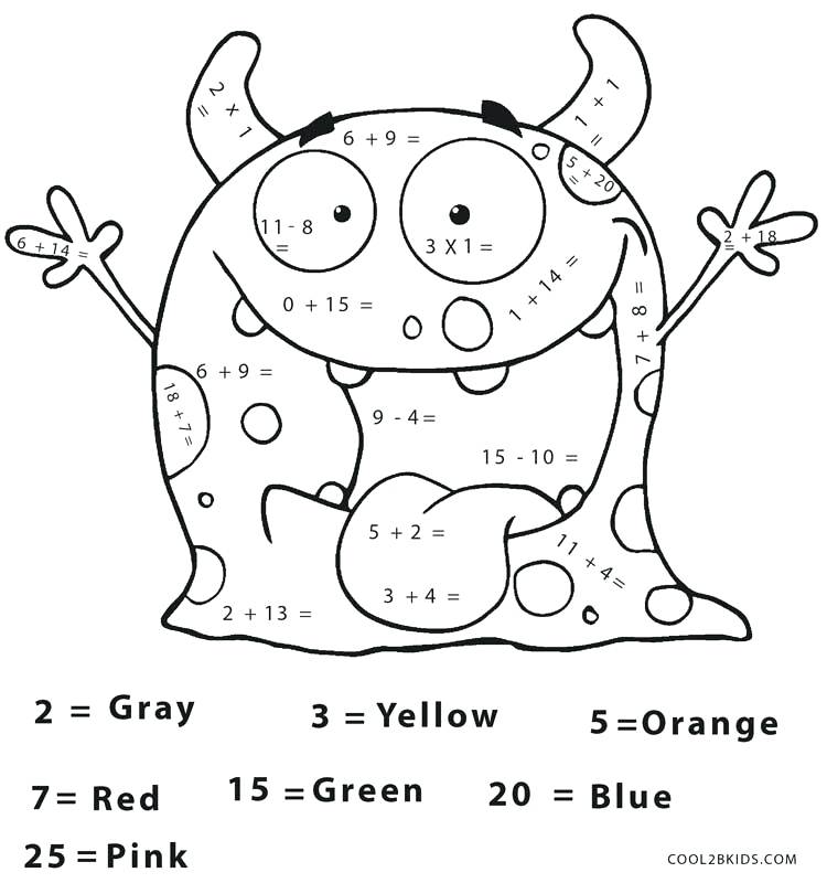 Math Coloring Pages 2nd Grade At GetColorings Free Printable 