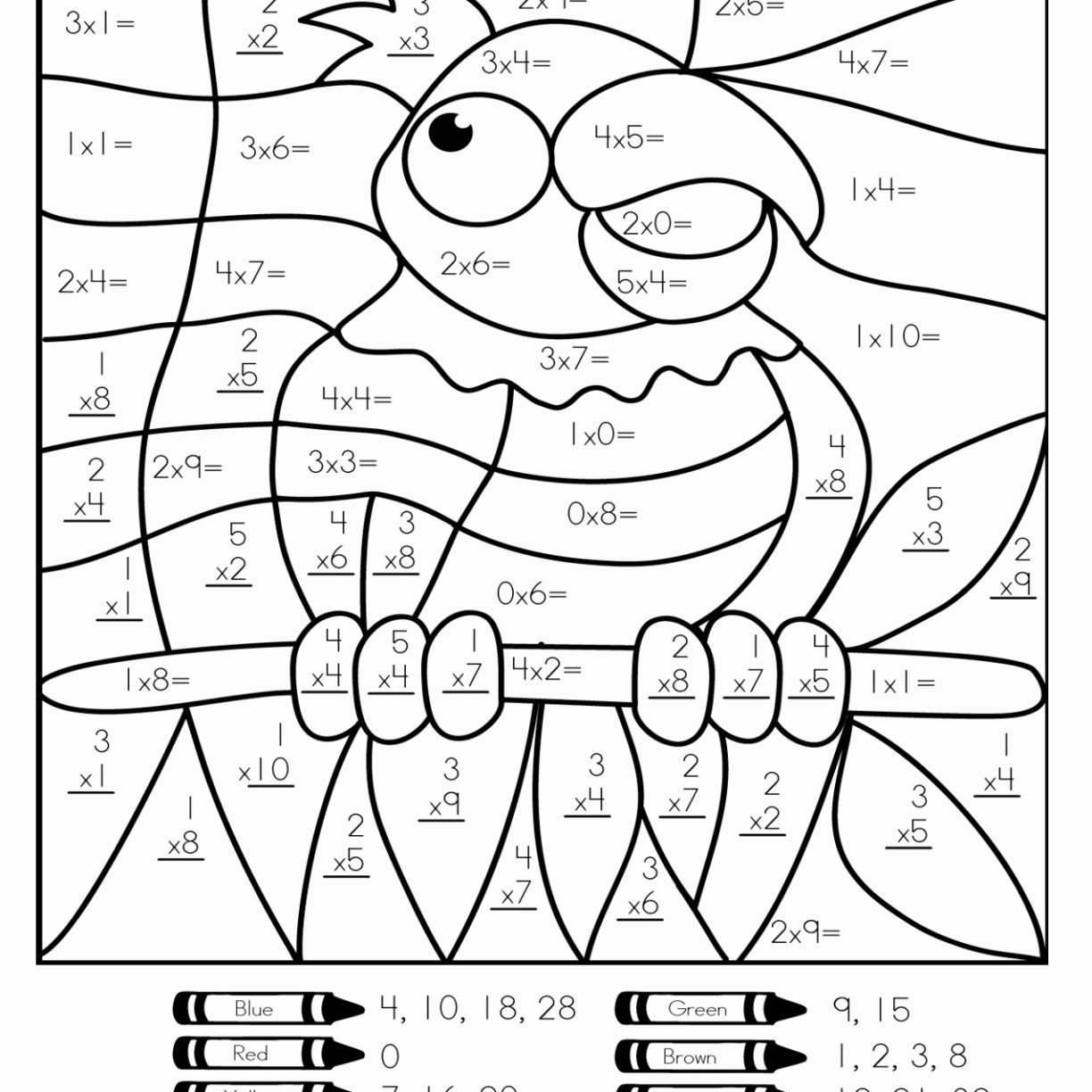 Math Coloring Pages 2nd Grade at Free
