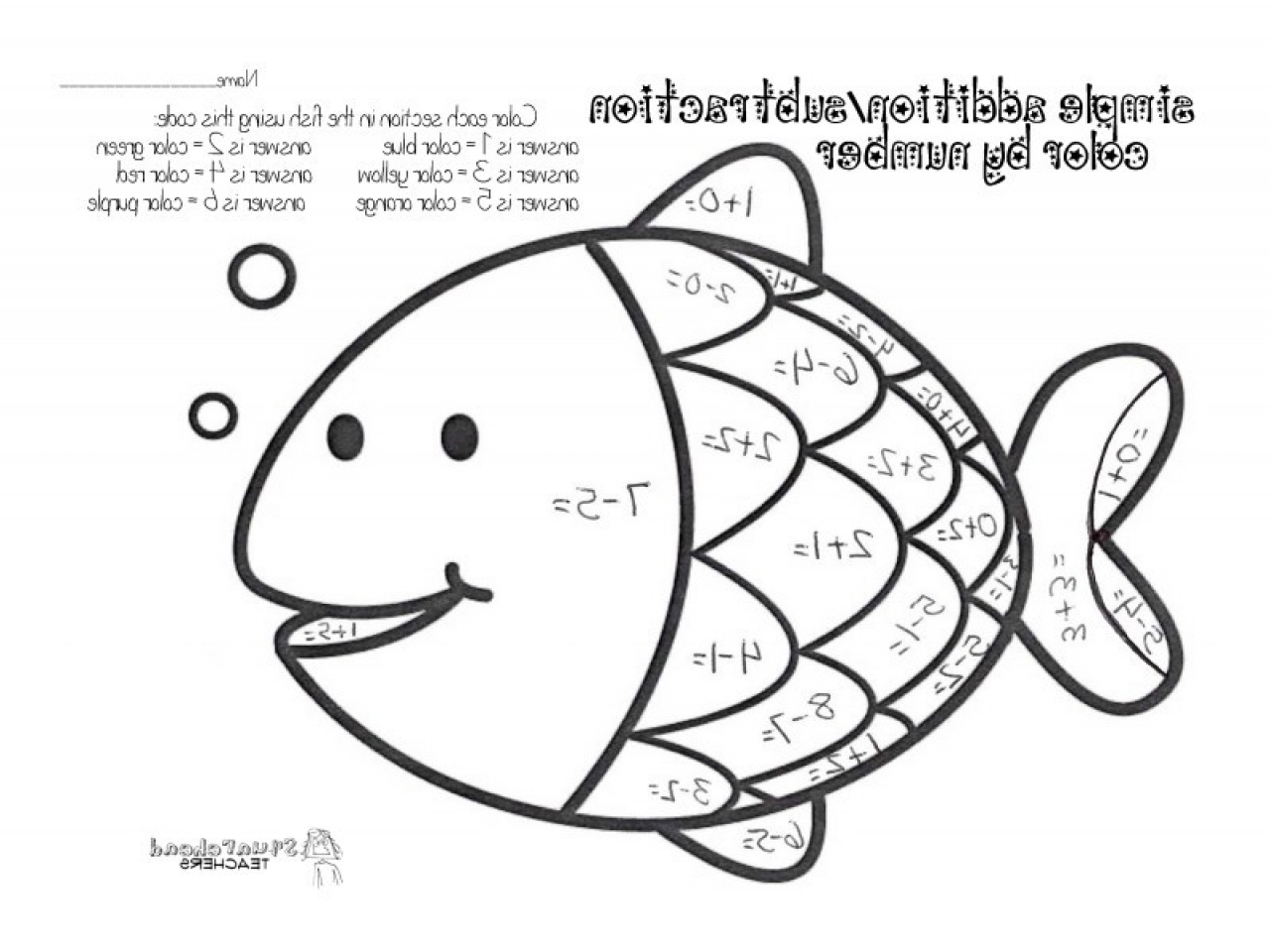 easy math coloring pages