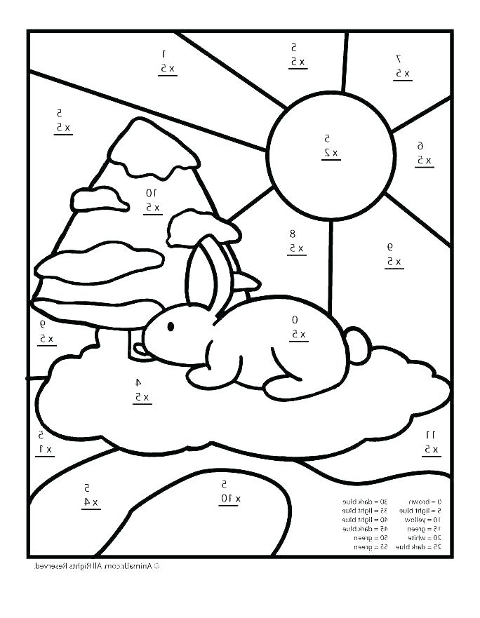 4th Grade Math Sheets Coloring Pages