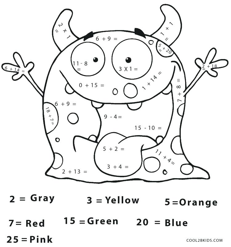 Math Coloring Pages 3rd Grade at Free