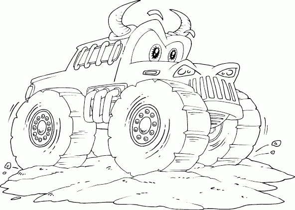 Max D Monster Truck Coloring Pages at GetColoringscom