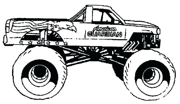 Max D Monster Truck Coloring Pages at GetColoringscom