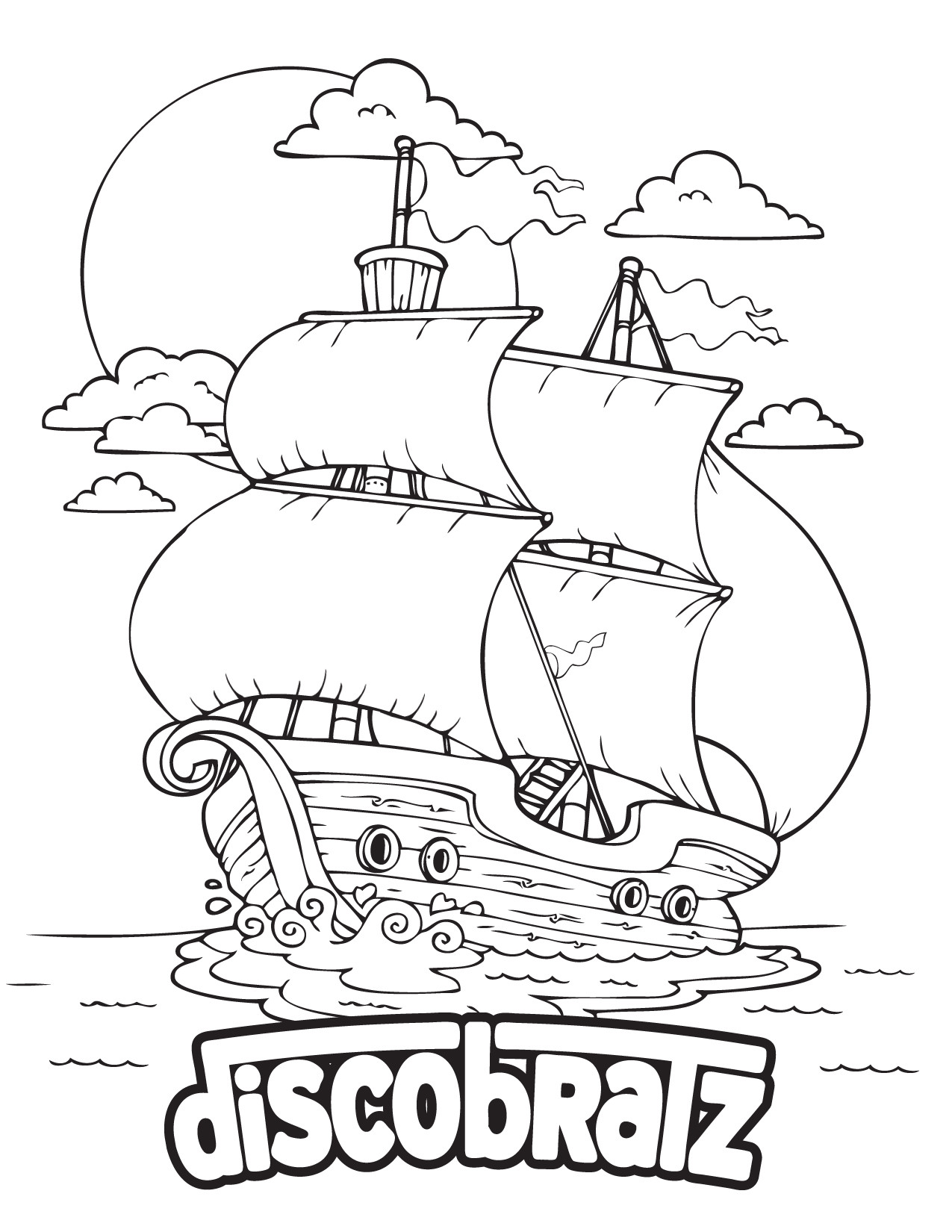 Mayflower Coloring Page at GetColorings.com | Free printable colorings