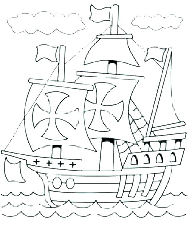 Mayflower Coloring Page at GetColorings.com | Free printable colorings