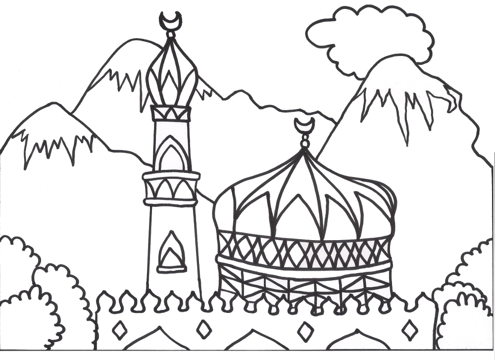 Mecca Coloring Pages at GetColorings.com | Free printable colorings