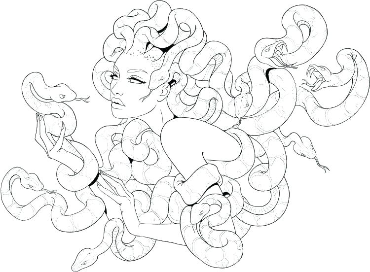 Medusa Coloring Pages at GetColorings.com | Free printable colorings