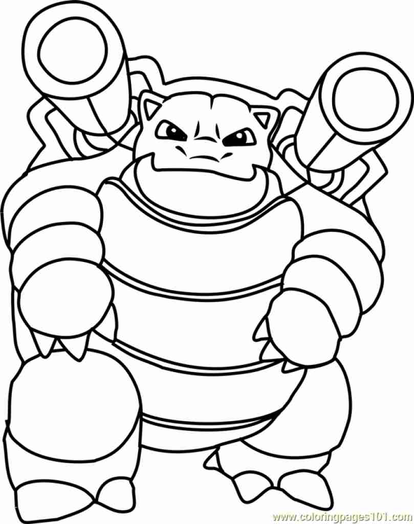 Mega Blastoise Coloring Pages At GetColorings Free Printable 