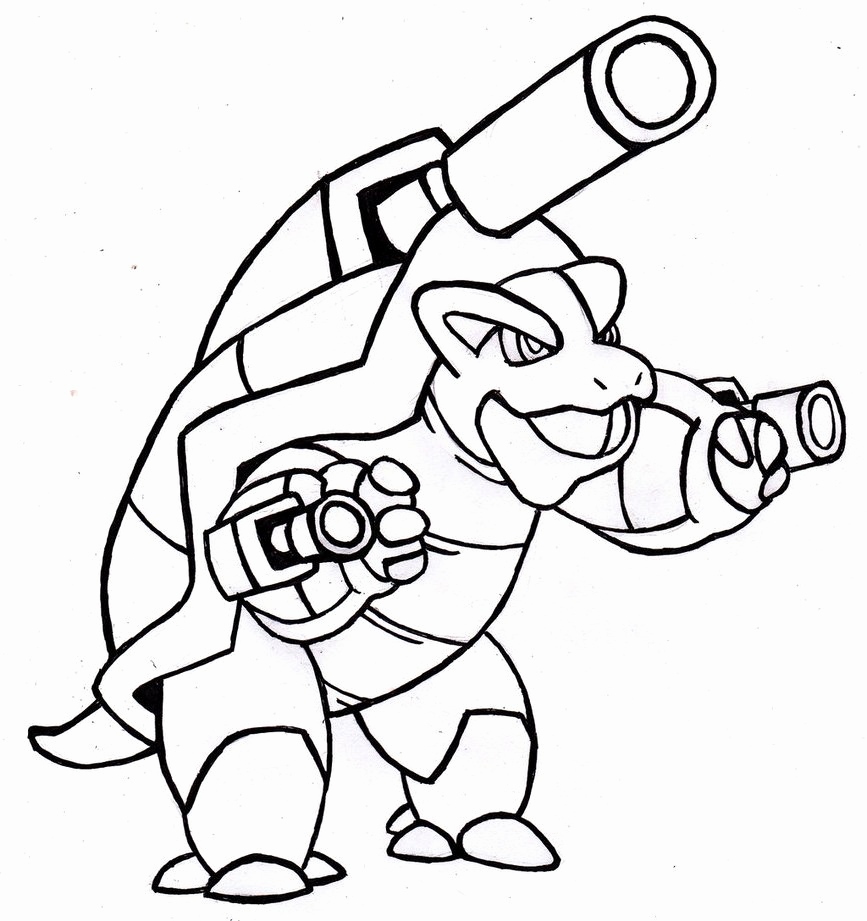 Mega Blastoise Coloring Pages At GetColorings Free Printable 