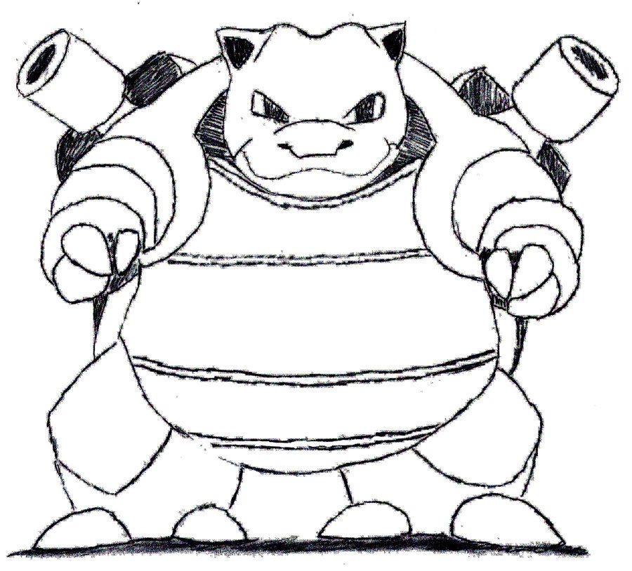 Blastoise Sprite Coloring Pages Coloring Pages