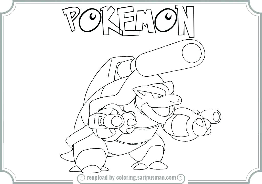 Mega Blastoise Coloring Pages At GetColorings Free Printable 