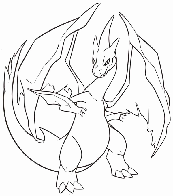 Mega Charizard X Coloring Page At GetColorings Free Printable 