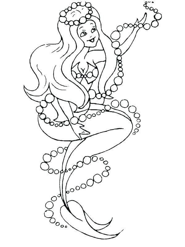 Mermaid Coloring Pages For Adults At GetColorings
