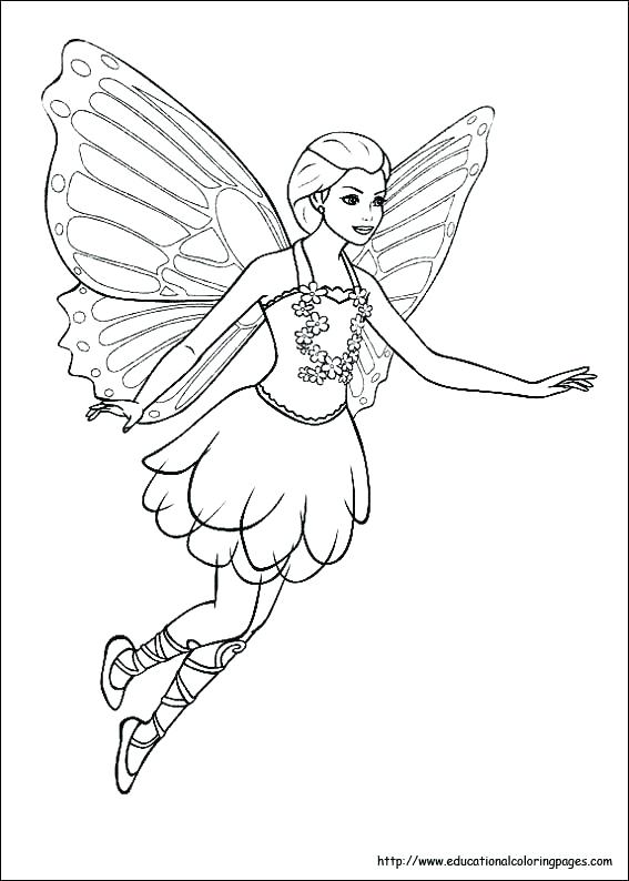 Mermaid Fairy Princess Coloring Pages At GetColorings Free 