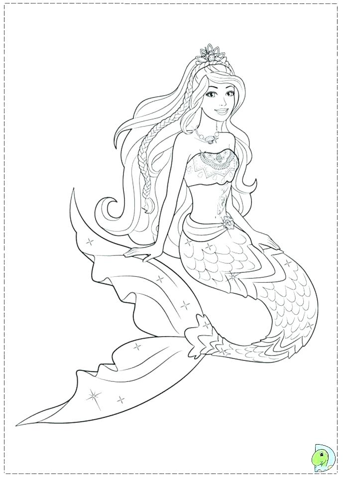 Mermaid Fairy Princess Coloring Pages At GetColorings Free 