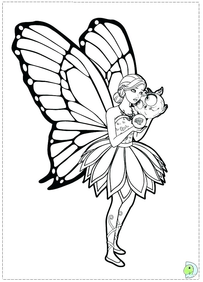 Mermaid Fairy Princess Coloring Pages At GetColorings Free 