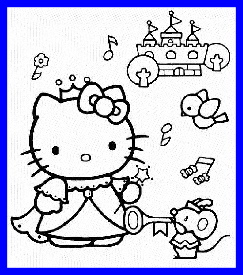 Mermaid Hello Kitty Coloring Pages At GetColorings Free Printable 