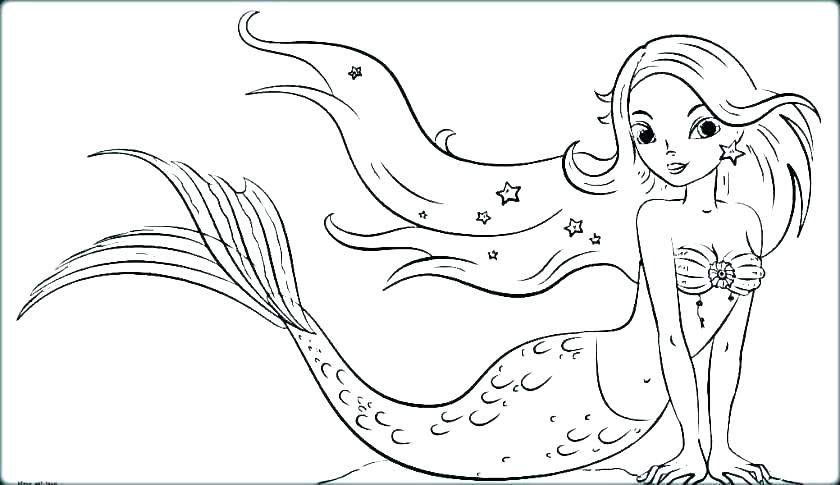 Mermaid Tail Coloring Page at GetColorings.com | Free printable