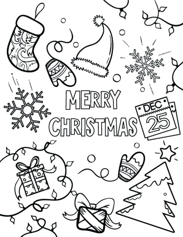 Merry Christmas Coloring Pages For Adults at GetColorings