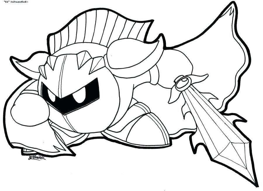 Meta Knight Coloring Pages at GetColorings.com | Free printable