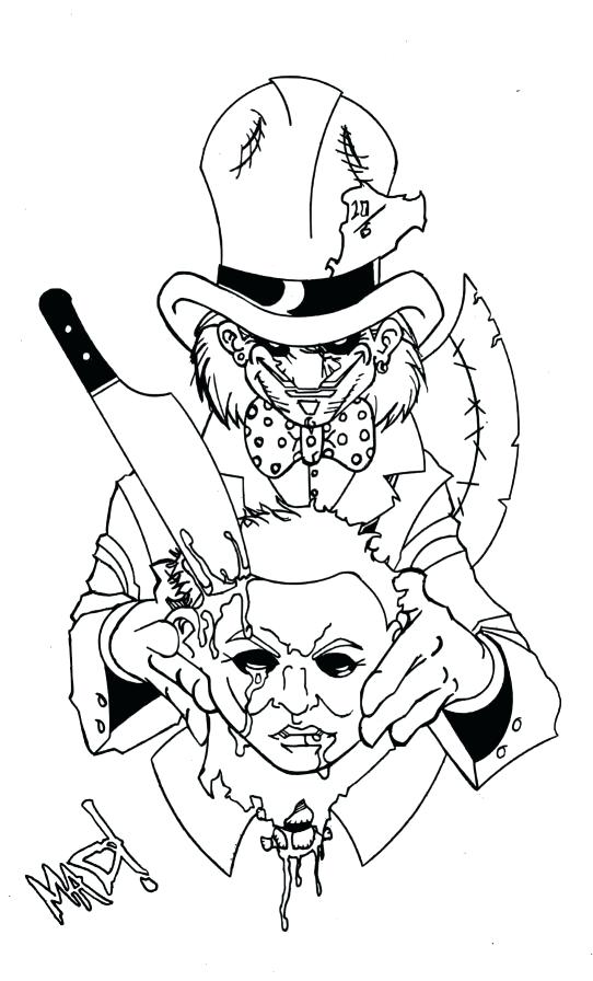 Michael Myers Coloring Pages at GetColorings.com | Free printable