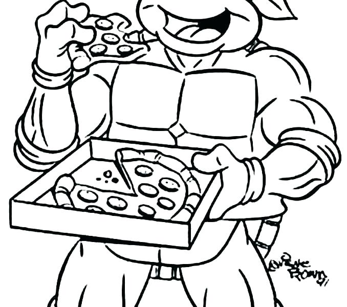678x600 Ninja Turtle Coloring Page Pages