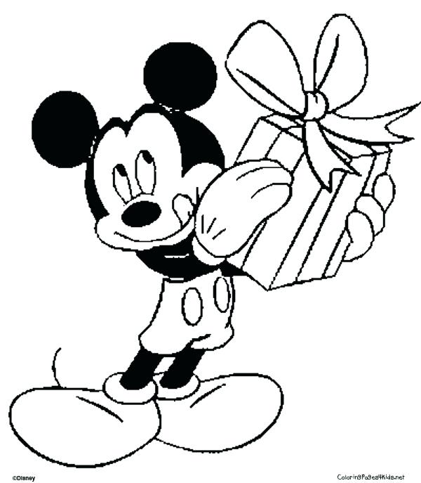 Mickey And Minnie Christmas Coloring Pages At Getcolorings Free